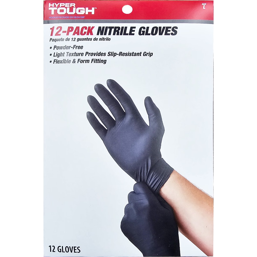 Exam Glove Nitrile - Luvas Descartáveis de Nitrilo Tamanho Grande,