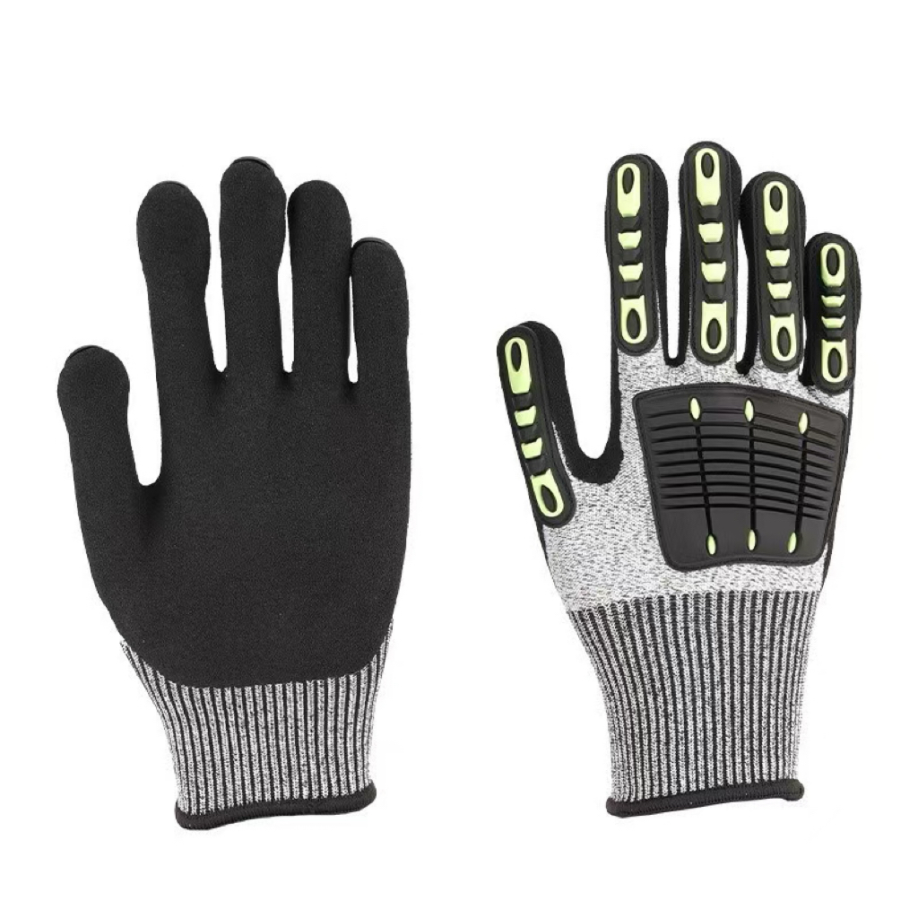 Work Glove Impact - Luvas de Proteção Antichoque para Trabalho,