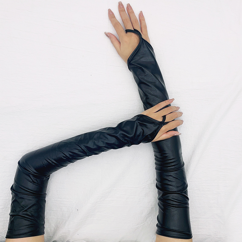 Laca de couro gancho dedo luva - Fingerless Glove Knit avaliação e preço
