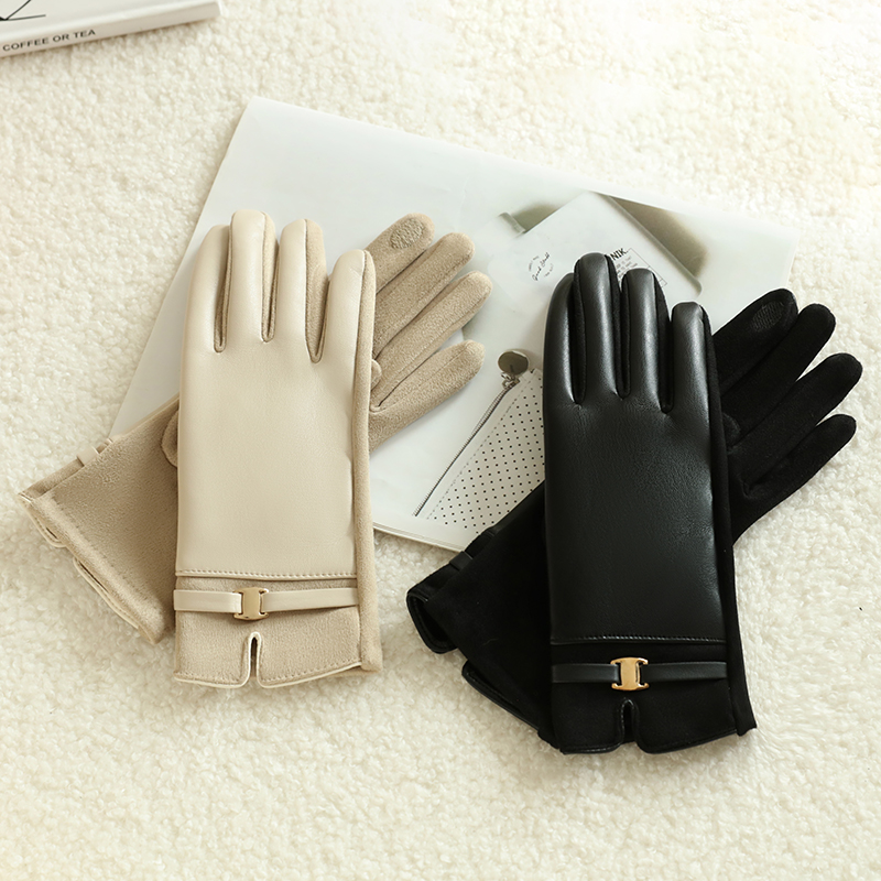 1 par de luvas para mulheres n - Leather Driving Glove avaliação e preço