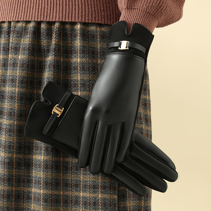 1 par de luvas para mulheres n - Leather Driving Glove avaliação e preço