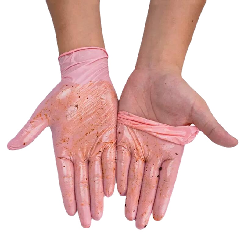 Luvas de Nitrilo Rosa Descartá - Latex Disposable Glove avaliação e preço