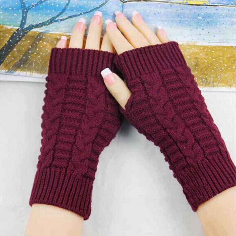 Luvas sem dedos de inverno par - Fingerless Glove Knit avaliação e preço