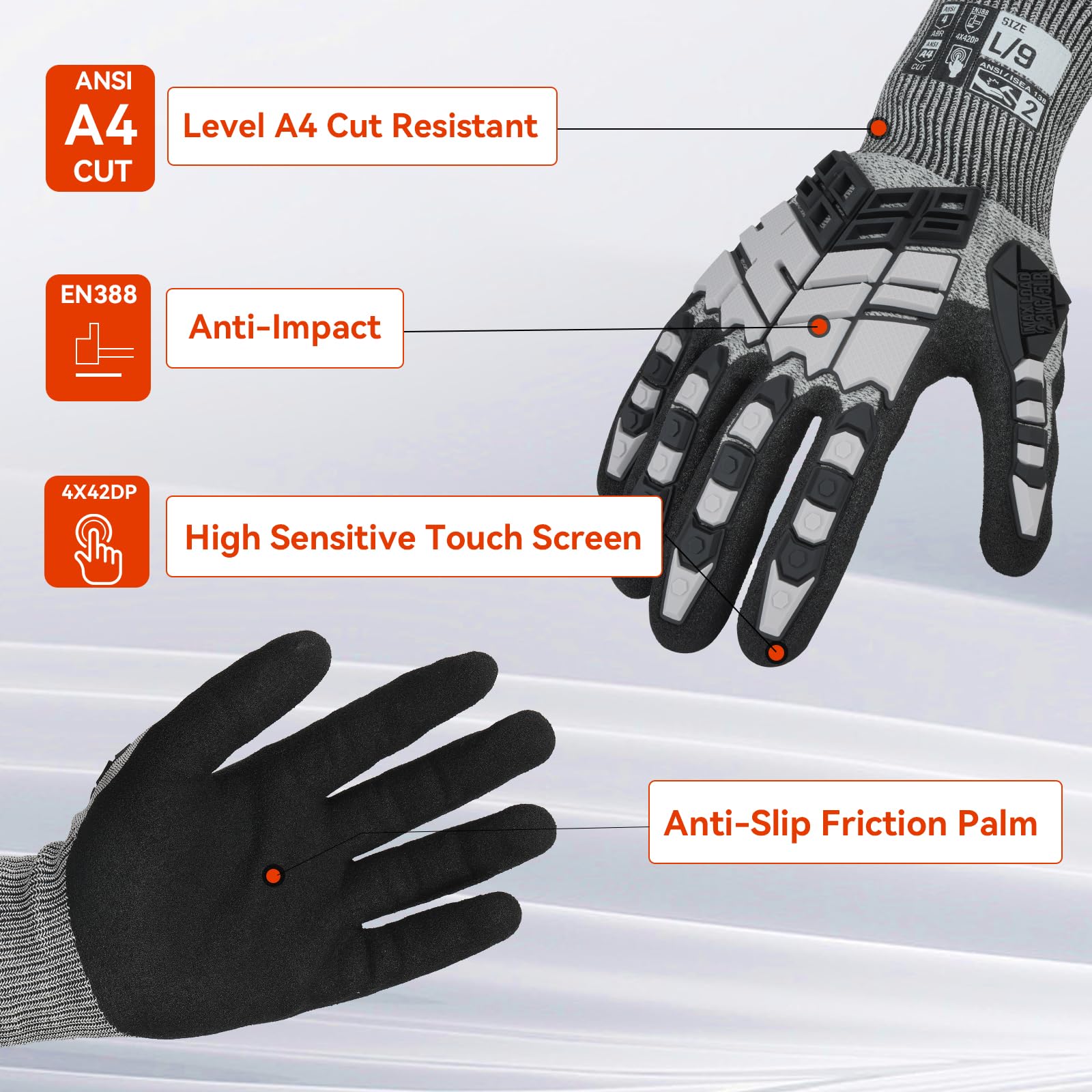 Luvas Anti-Impacto com Proteçã - Cut Resistant Glove avaliação e preço
