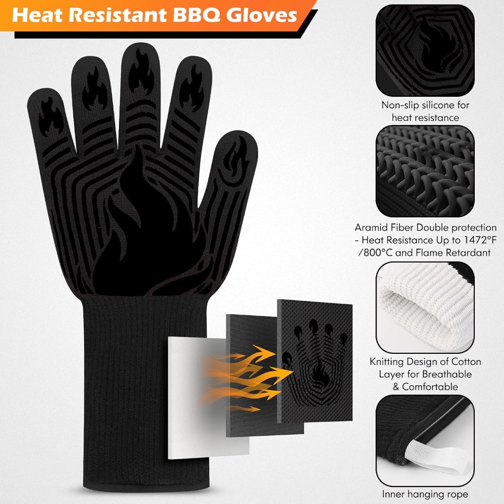Luvas para Churrasco, 1472 ° L - Heat Resistant Glove avaliação e preço